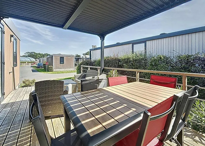 Mobil-home Grand Confort A 200m De La Plage, 4 Pers, Piscine Chauffee, Parking, Wi-fi Inclus - Fr-1-361a-8 度假居