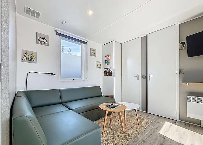 Mobil-home Grand Confort A 200m De La Plage, 4 Pers, Piscine Chauffee, Parking, Wi-fi Inclus - Fr-1-361a-8 度假居