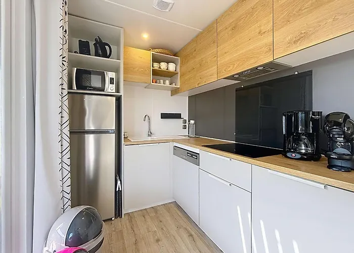 度假居 Mobil-home Grand Confort A 200m De La Plage, 4 Pers, Piscine Chauffee, Parking, Wi-fi Inclus - Fr-1-361a-8 *